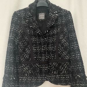 Anthracite by Muse, Tweed Black Jacket, xs